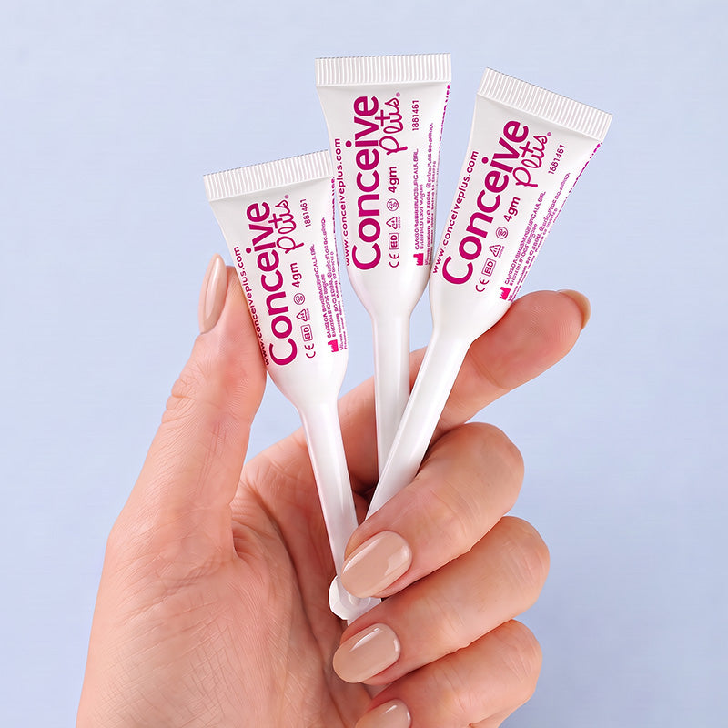 Conceive Plus เจลหล่อลื่นเพื่อเพิ่มโอกาสตั้งครรภ์ (หลอดบรรจุล่วงหน้า 8 หลอด x 4 กรัม) - เจลหล่อลื่นเพื่อเพิ่มโอกาสตั้งครรภ์
